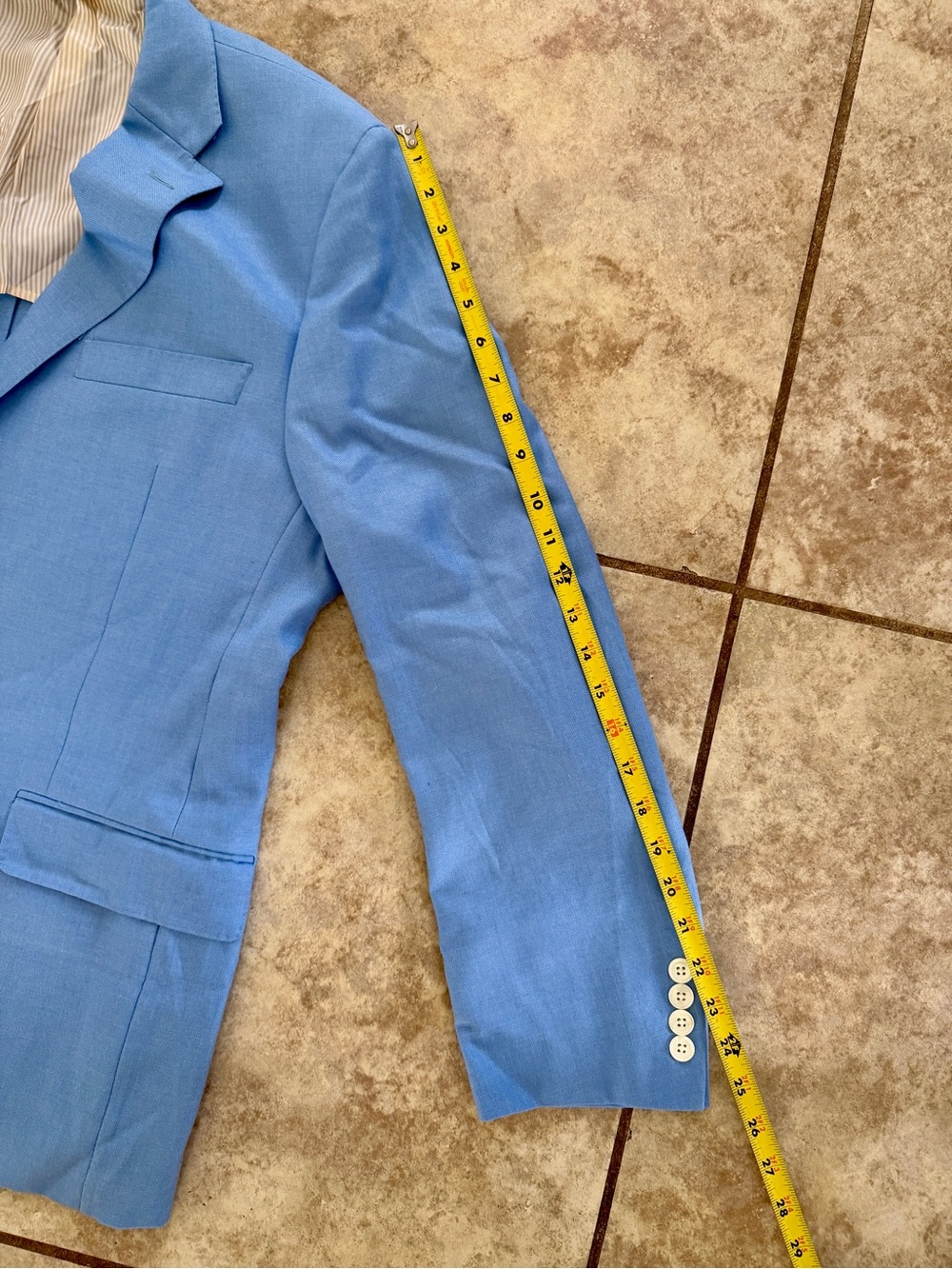 Hickey Freeman Light Blue Two-Button Blazer - Picture 11 of 12